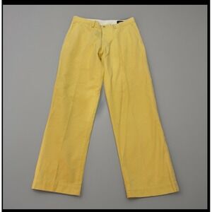 Polo Ralph Lauren Men Yellow Chino Straight Leg Casual Dress Pants Size 31x30